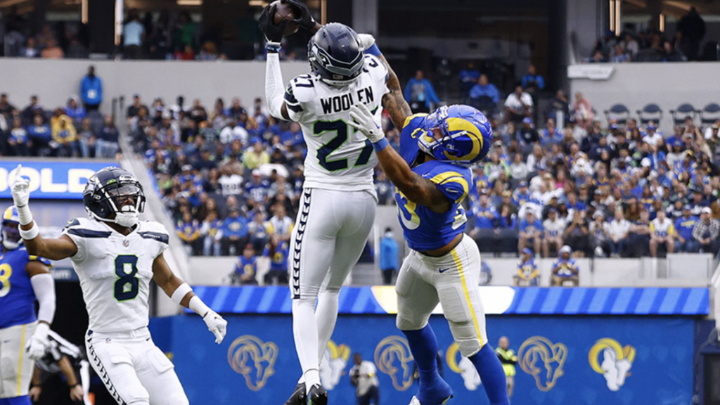 Seahawks DB Tariq Woolen vs LAR