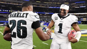 Jalen Hurts Saqon Barkley Philadelphia Eagles