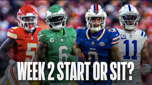 Week 2 Start em sit em Wide Receivers