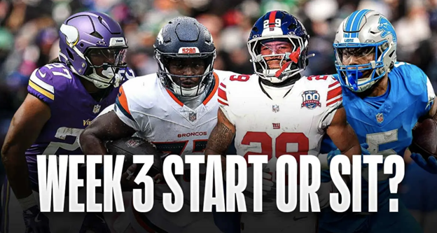 Week 3 NFL Start em Sit Em Running Backs