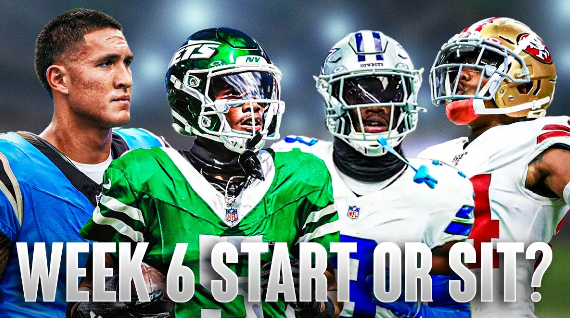 NFL Week 6 Start Sit: WRs